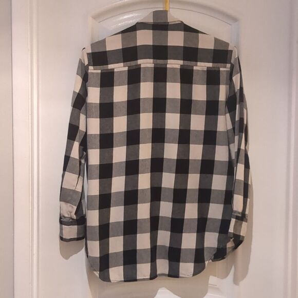 Madewell Shirt XS Slim Ex-Boyfriend Top Buffalo Check - Picture 6 of 8